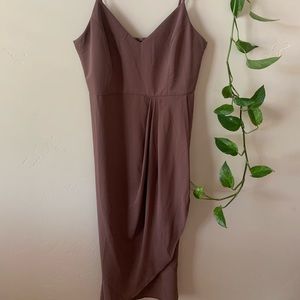 Reinette mauve purple midi dress